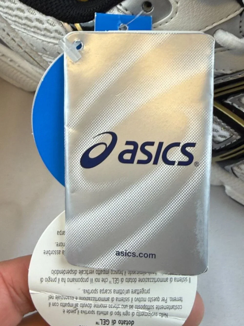 NEW ASICS GEL 180TR LEATHER WHITE BLACK GOLD Trail Running Shoe Men’s Sz 9 - Picture 9 of 10